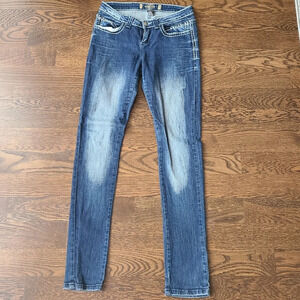 Rampage jeans junior sz.7 Flap emblished Pockets